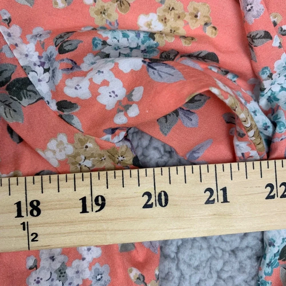 J.Crew Liberty Fabric Women's Size 2 Floral Long Sleeve Blouse Pink Cotton - Picture 8 of 8